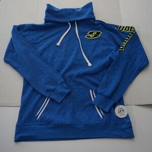 NWT J•America Ladies Blue Pullover Hoodie – Size Large – Motorsports #9 Shepard